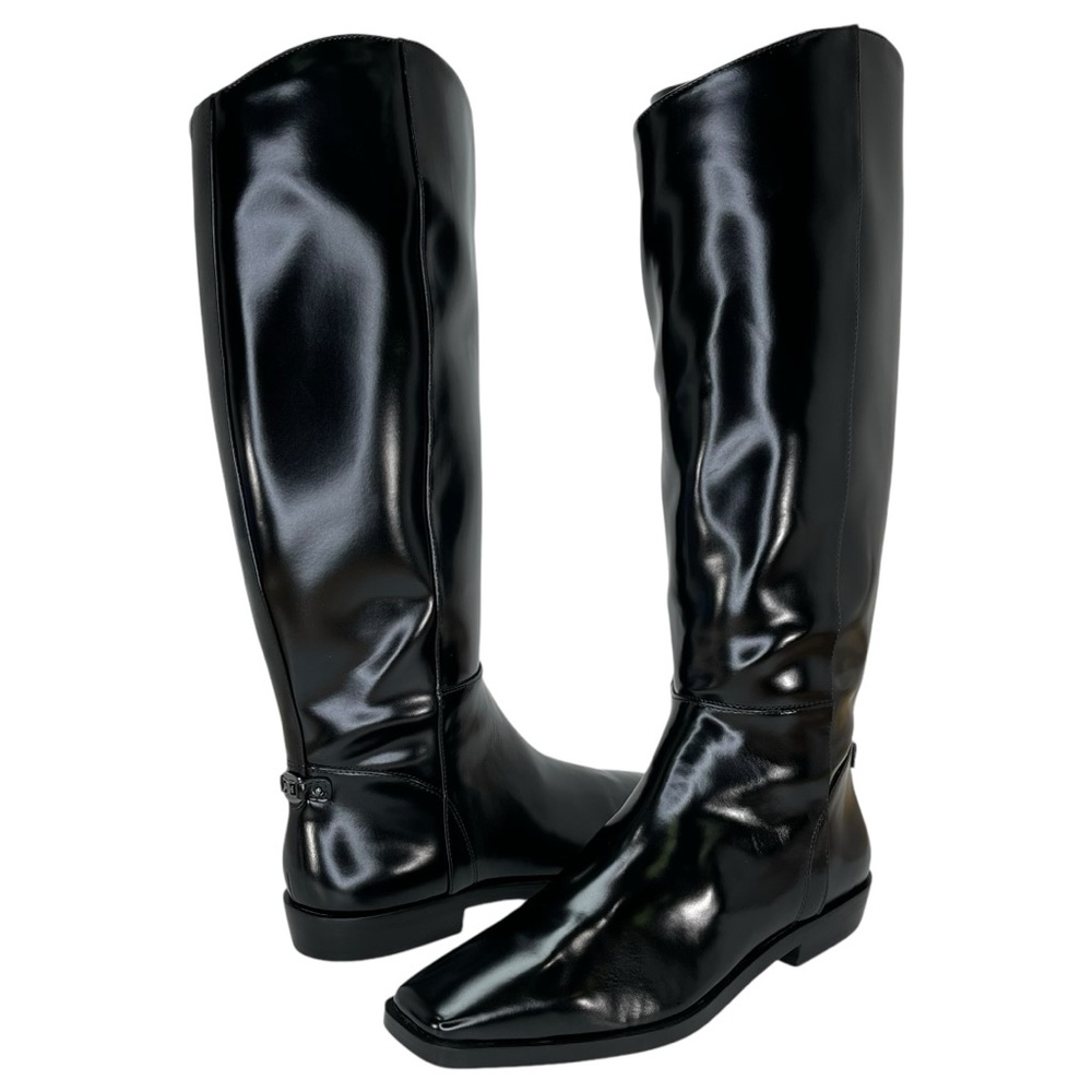 Sam Edelman Cesar Black Snip-Toe Knee High Womens Riding Boots Size 10M - Picture 12 of 14